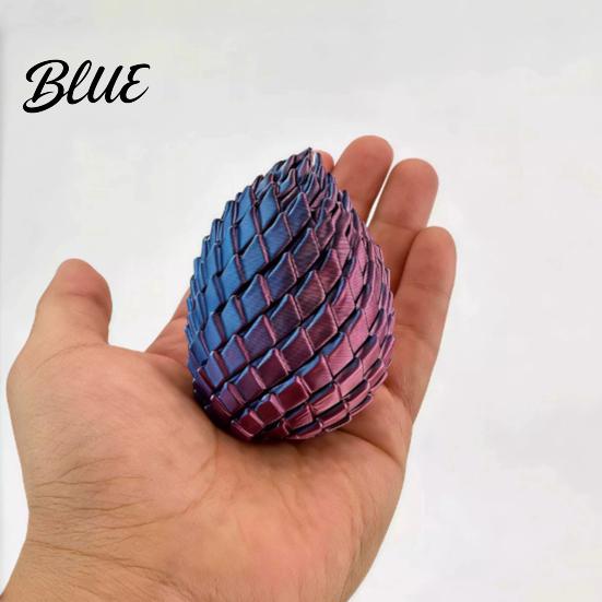 Decorative Desk Toy 3D Printed Twisting Egg Stress Relief Spiral Articulated Rotating Fidget Spinner