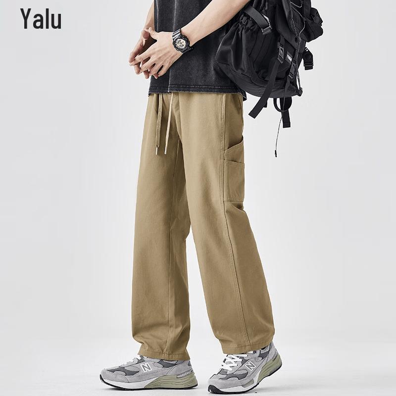 Men s Pure Cotton Straight-Leg Casual Pants 3XL