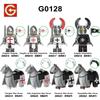 G0128 Mittelalterliche Serie Tempelritter Minifigur Kleiner Baustein Spielzeugbeutel Set Sammler Mini Modell Pädagogisches Geschenk für Kinder