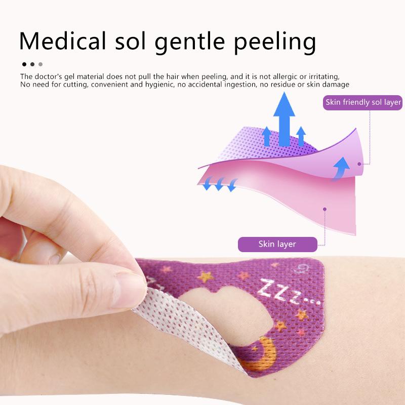 30Pcs Breathing Correction Patch Shut Up Patch Orthosis Tape Kids Cartoon Anti-Snoring Stickers Sleeping Closed-Mouth Stickers