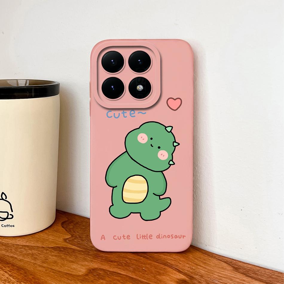 For Xiaomi 15T Pro Case For Xiaomi 17 Pro Max Cartoon Phone Back Cover Full Protection Soft Liquid Silicone Shockproof Bumper