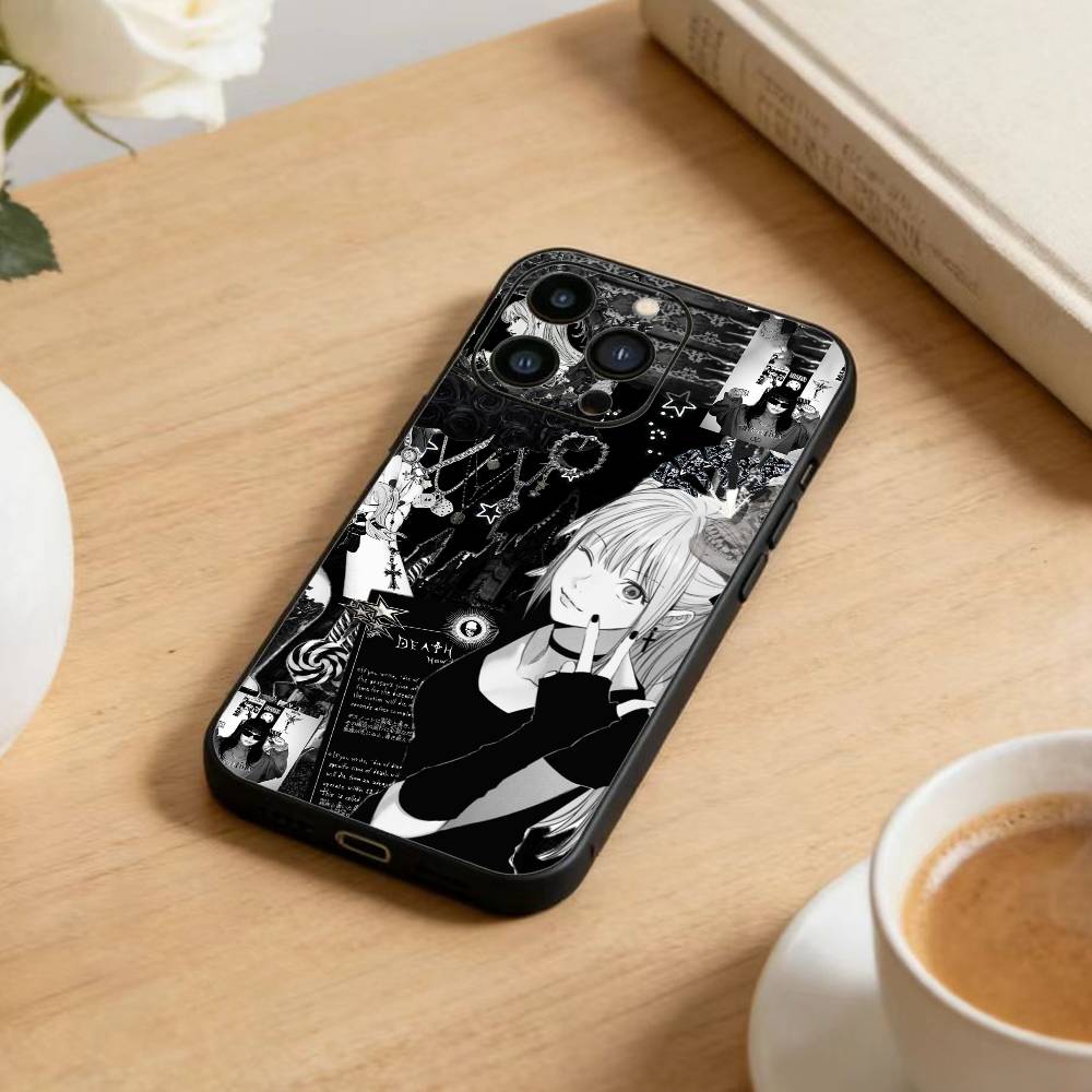 Anime Wallpaper  Phone Case For iPhone 16,15,14,13,12,17,Pro Max,Plus Silicone Black Case