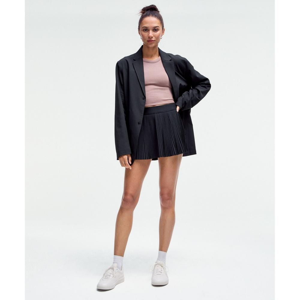 Lululemon Varsity High Rise Pleated Tennis Skirt Black
