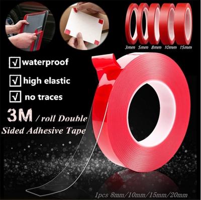 Water /& Wood Vehicles Car 20mm x 30M Foam Double Side Self Adhesive Tape Decoration Roll with Car Cleaning Cloth