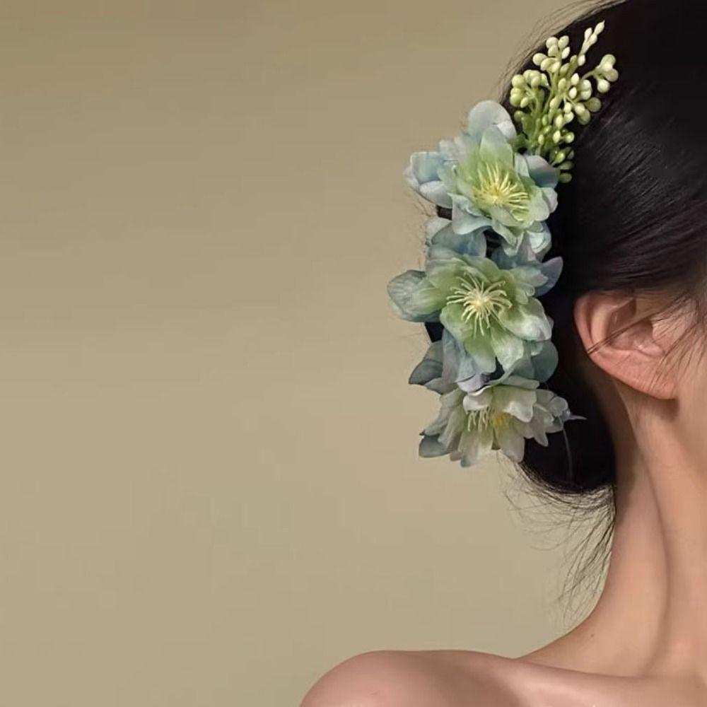 Thailand Bohemian Hairpin Ethnic Style Wedding Bride Accessories Headwear Flower Hair Comb  Female