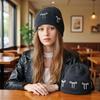 Women's Pullover Hats Korean Bow Simple Fashionable Versatile Knitted Hats Sweet Cool Y2K High Quality Pullover Hats For Girl