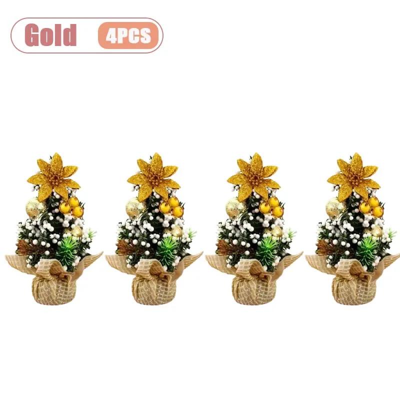 Mini Kerstboom Kleine Bureau Tafelblad Decoratie Schattig Feestelijk Vakantie Ornament voor Kinderen Kerstcadeau Winter Huisdecoratie