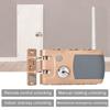 Auto Lock Intelligent Lock Keyless Lock Home Security with 4 Remote Controllers Home Door Lock Alarm Function Door Lock Door Remote Control Lock Door