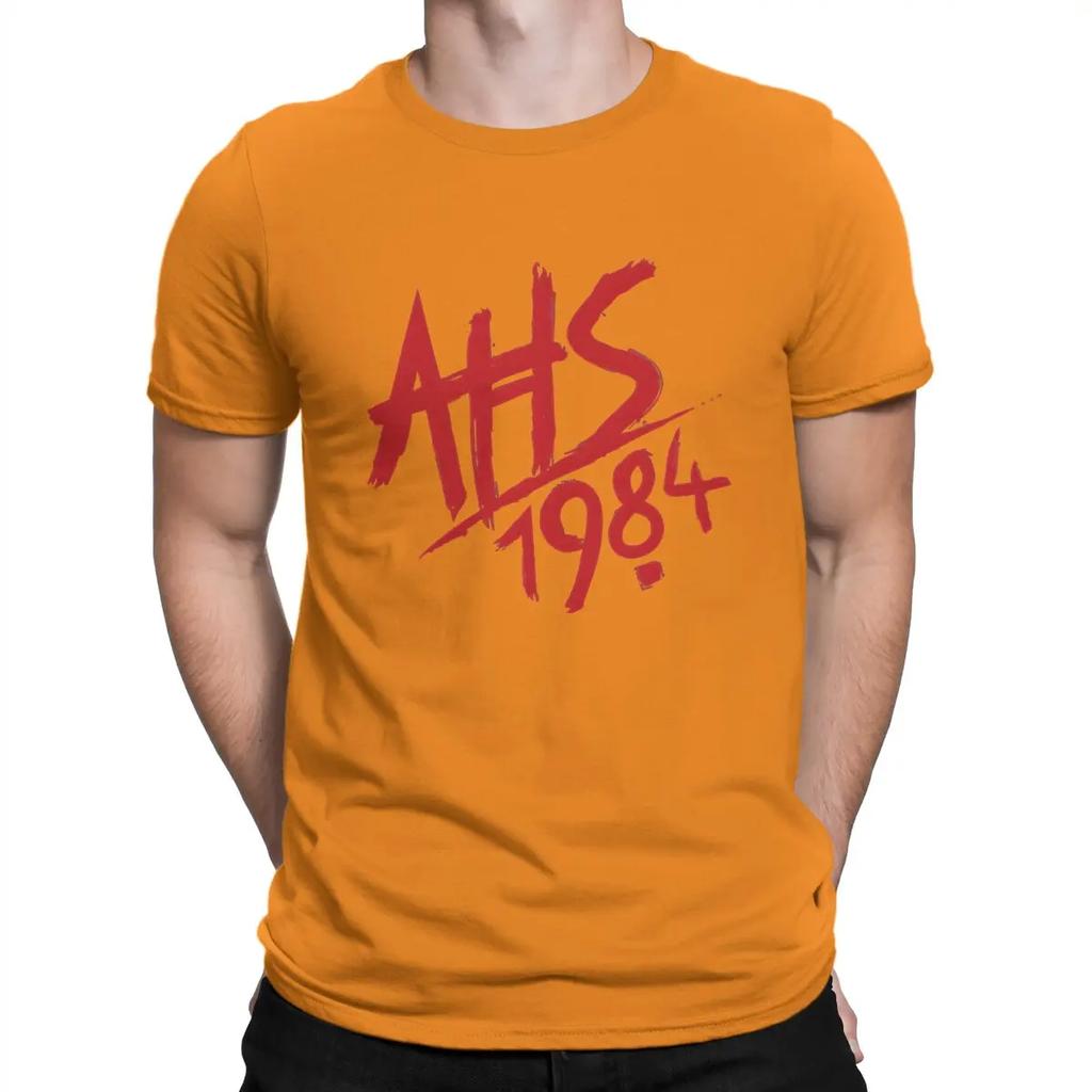 Estate Harajuku Logo AHS 1984 T-Shirt da Uomo Girocollo a Maniche Corte in Tessuto Umorismo Alta Qualità Regali di Compleanno