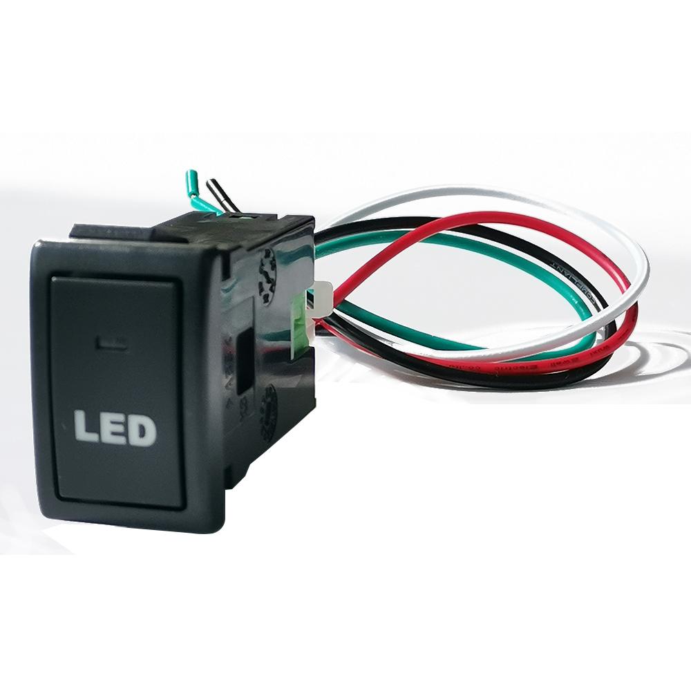 1 Stück Nachrüst-LED-Tagfahrlicht-Nebelscheinwerfer Lüfter Radar Frontdifferenzialsperre Ein Aus Scheinwerfer Radarschalter Für Suzuki JIMNY LANDY 2007-2015