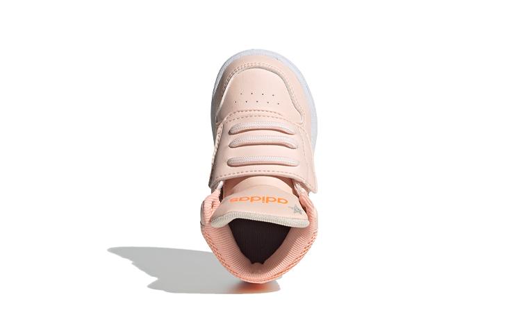 Adidas Neo Hoops 2.0 Mid I Slip Resistant Slip Resistant Mid top Toddler Shoes Pink White Infant And Toddler FW4924