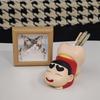 1 Piece Desktop Ornament  Crayon Shin Chan Anime Pen Holder Trendy Play Handmade Model Doll Children'S Birthday Gifts