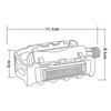 Mountain Bike Pedals Ultralight Aluminium Alloy Reflector Bicycle Flat Pedals