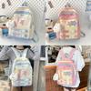 Spacious And Stylish Korean Design Backpack Unisex Casual Waterproof Nylon Bag