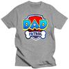 Roupa Masculina Camiseta Patrulha do Papai Cachorro Engraçado Presente Festa de Aniversário Camiseta Preta Tamanho P-3Xl Presente de Aniversário Camiseta
