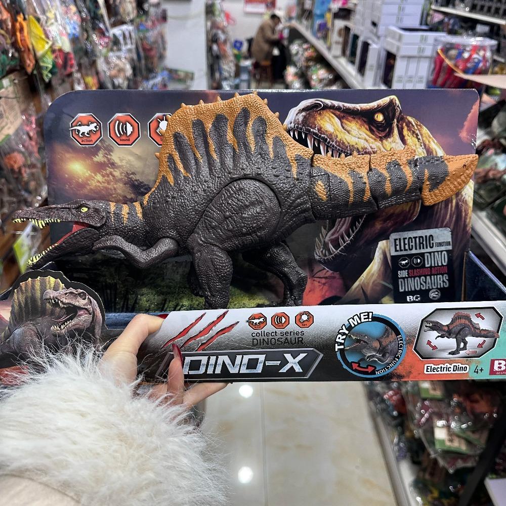 Jurassic-World Dino-X Dinosaur Spinosaurus Sound Light Effect Spinosaurus Electric Dinosaur Action Toy Birthday Gift