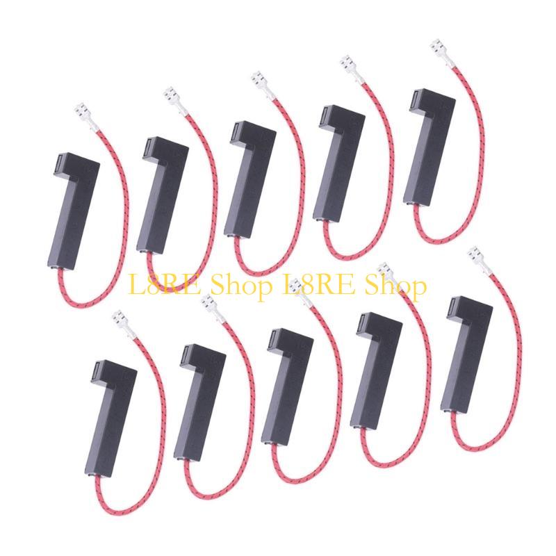 L8RE Pack of 10 Microwave Oven Fuses Microwave Oven Insurance Microwave Oven Accessory Plastic Texture Easy To Use Cable