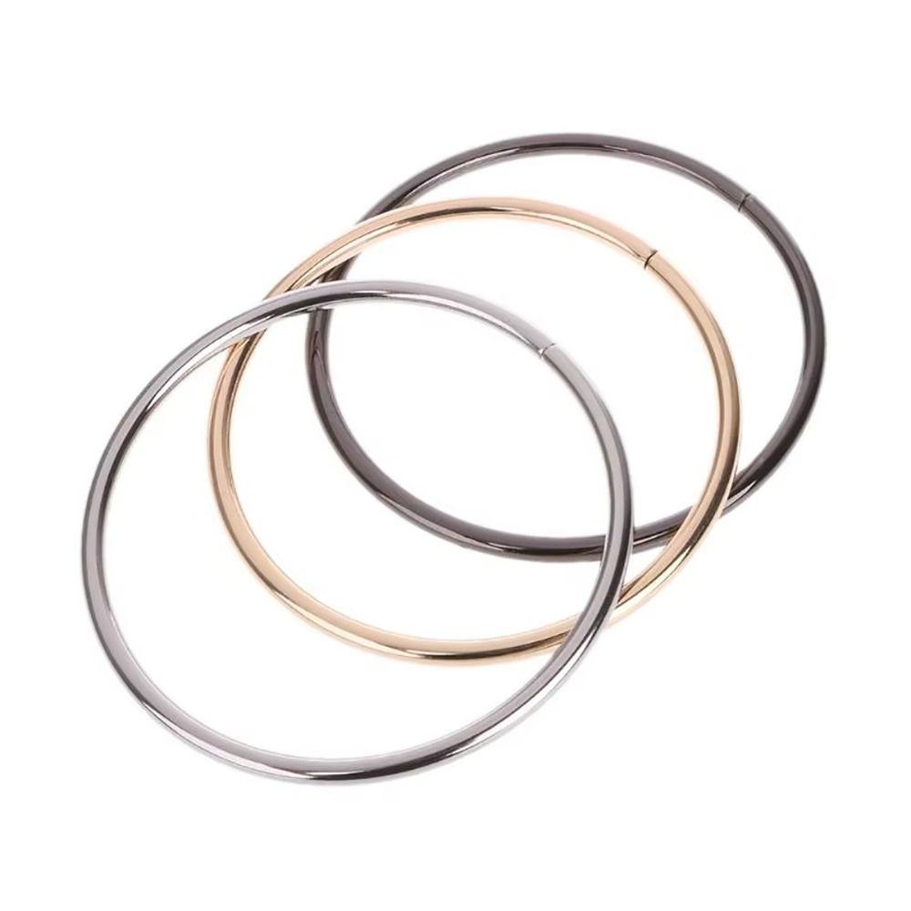 2Pcs Handbag Luggage O-ring Bag Handle Purse Sewing Frame DIY Fashion Metal Strap 110mm Bag Hardware Accessories