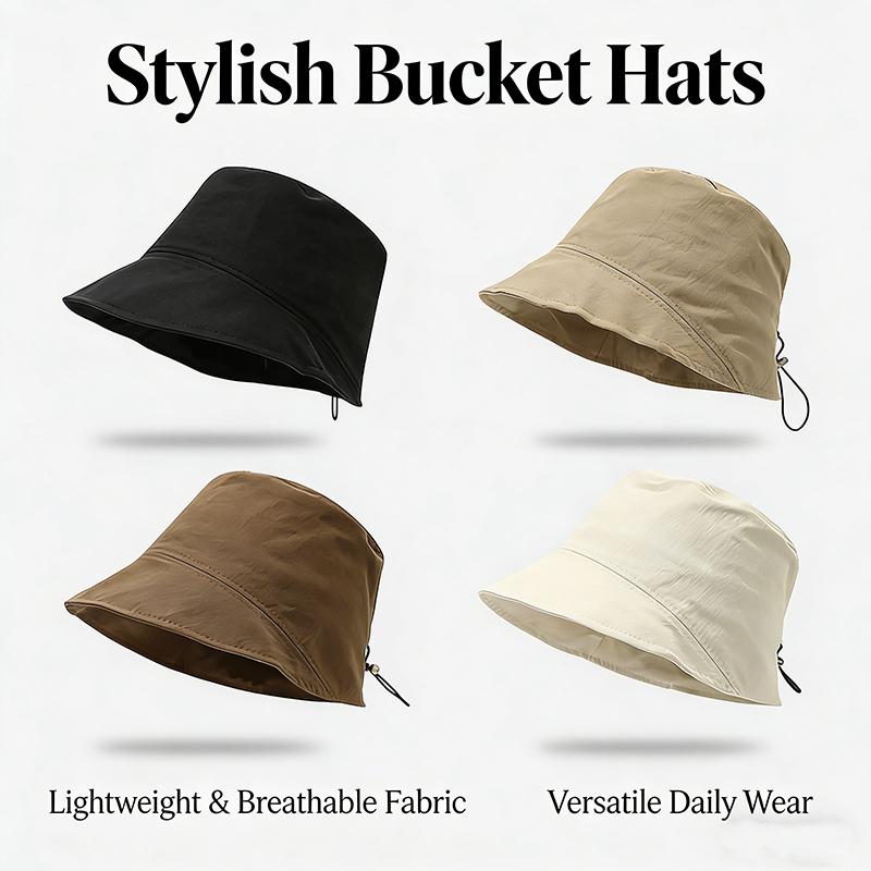 Summer men's Casual comfortable Bucket Hat Outdoor Adult Beach Cap Top fashion Sun Protection cap
