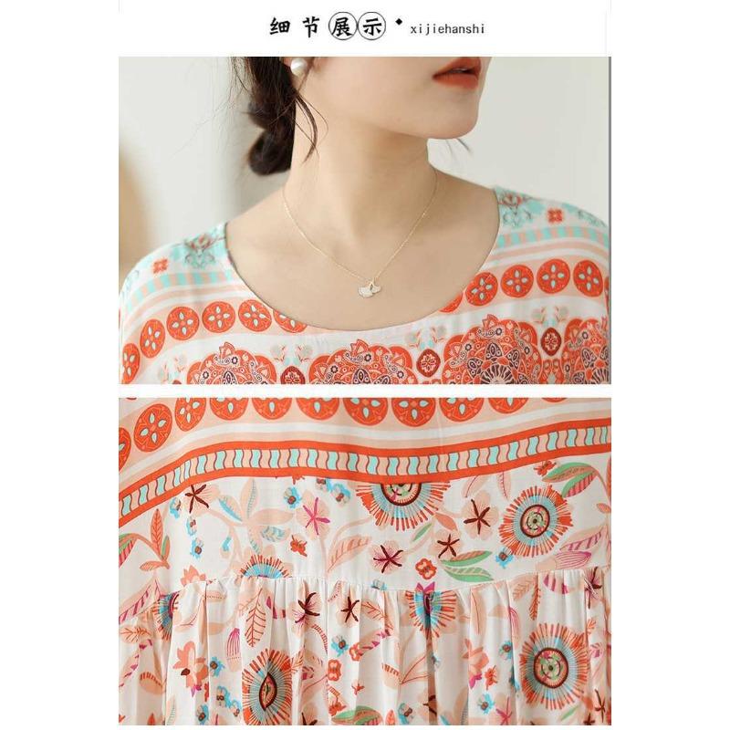 Flesh Covering Skinny Round Neck Long Skirt