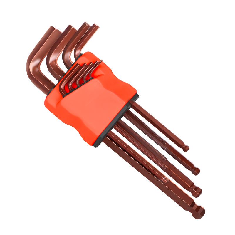 9-Piece High Hardness Hex Key & Screwdriver Set with Extended Hex Wrenches