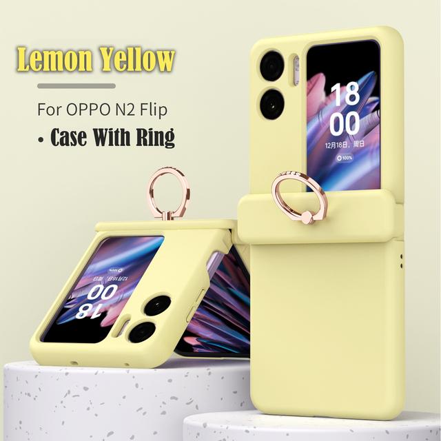 Hinge Protective Ring Funda For Oppo Find N2 Flip Case For Oppo Find N2 Flip 5g Hinge Case Protection Heavy Armor Full Cover