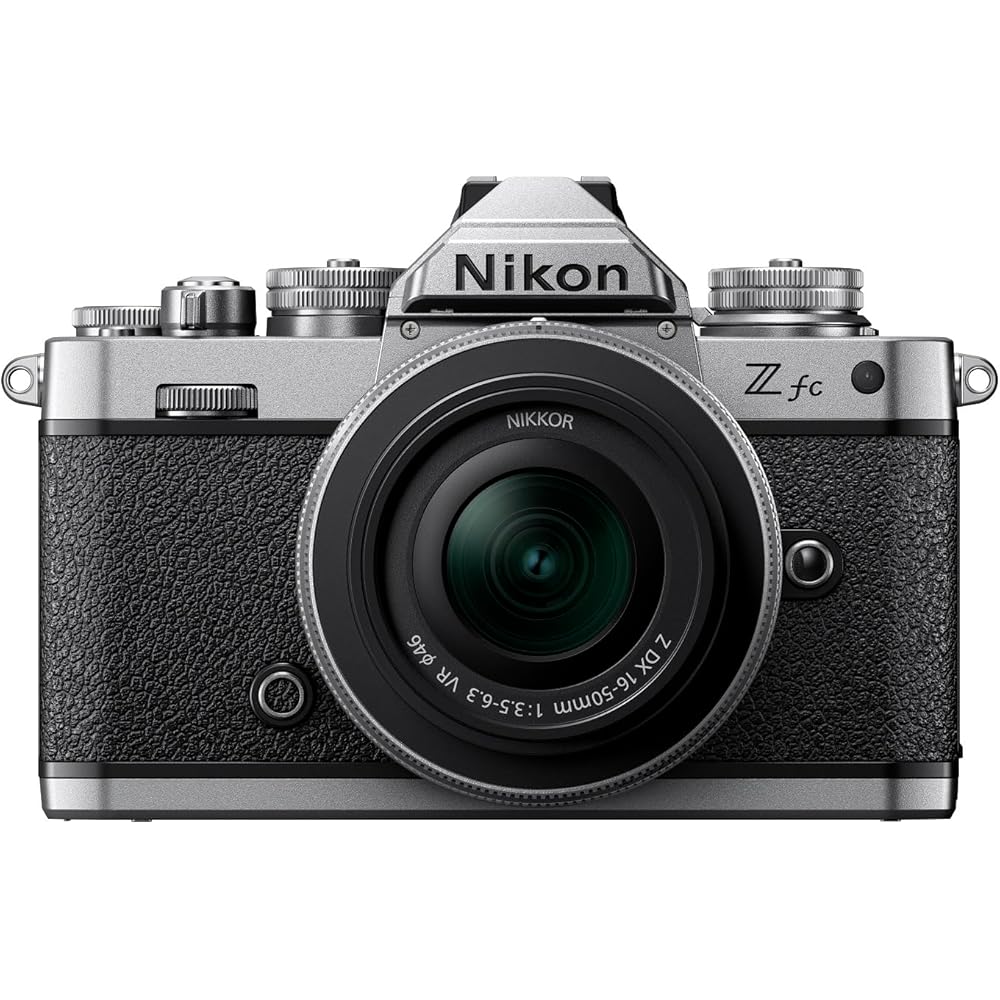

Nikon Z fc mirrorless interchangeable-lens camera with NIKKOR Z DX 16-50mm f/3.5-6.3 VR lens (silver) included (ZfcLK16-50SL)