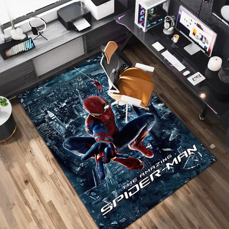 1PC Spider-Man Rug - home decoration Carpet For Living Room Bedroom Flooring Computer Chair Area Rug