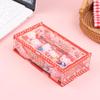 Hello Kitty Storage Box Cute Acrylic Flip Desktop Storage Box Dust-Proof Ornaments Removable Home Decora