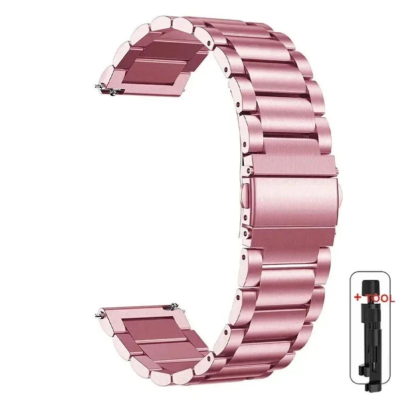 Metal Strap for Samsung Galaxy Watch 7/6/5/4 40mm 44mm Stainless Steel Band Galaxy Watch 6/4 Classic 47mm 43mm 46 42mm/5pro 45mm