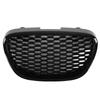 Front Grille 1133007 Glossy Black Heatproof Bumper Mesh Grill Replacement for Seat Leon Altea Toledo