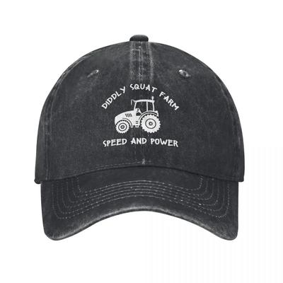 Perfect Tractor Diddly Squat Farm Unisex Baseball Caps Speed And Power Distressed Denim Hat Outdoor Running Adjustable Headwear