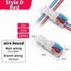 T-Type Stripping Free Wiring Connector with Fixing Hole Quick Branch Splice Junction Box Lever Wire Connector Home Appliances