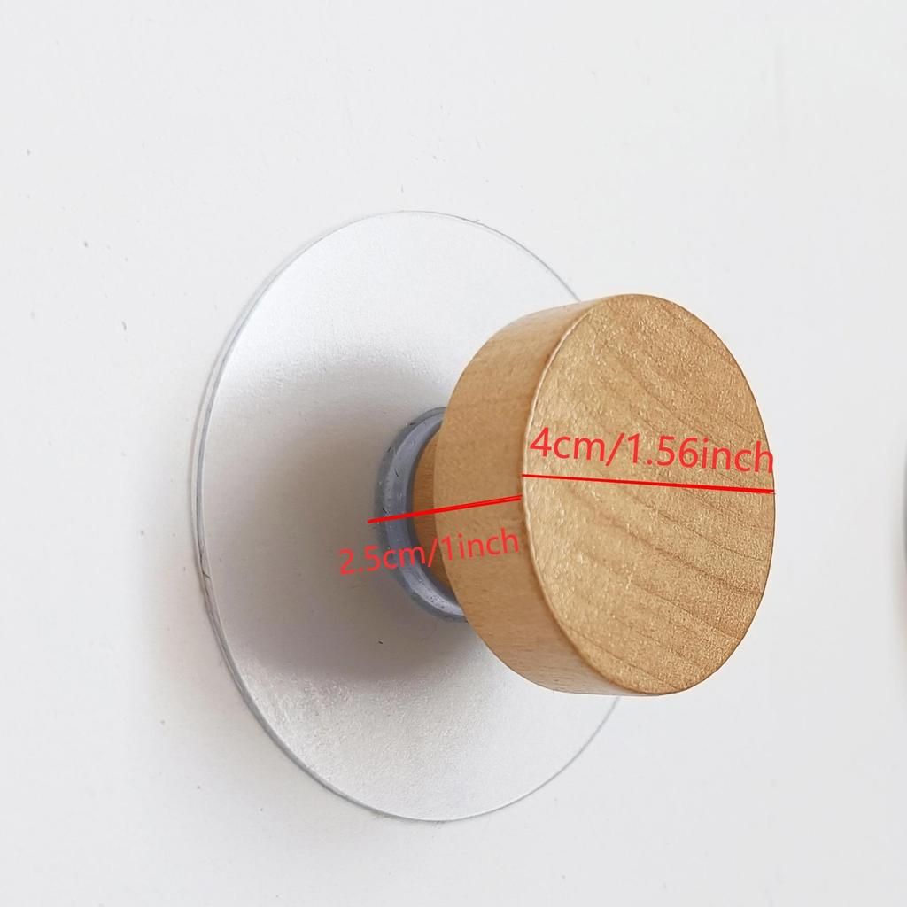 2/4/8/10/20ks Samolepicí Dřevěný Háček Domácí Doplňky Koupelnový Nástěnný Háček Ložnicový Stojan na Kabáty Ručník Klíče Dekorativní Háček Věšák