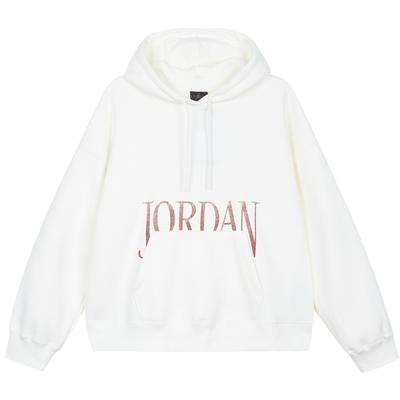 Brooklyn Fleece Letter Print Hooded Sweatshirt American Vintage Women Sweatshirt Sail FN5435-133