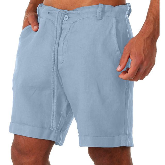 Bequeme Sommer-Herrenshorts mit feuchtigkeitsableitendem Stoff für Yoga und Fitness