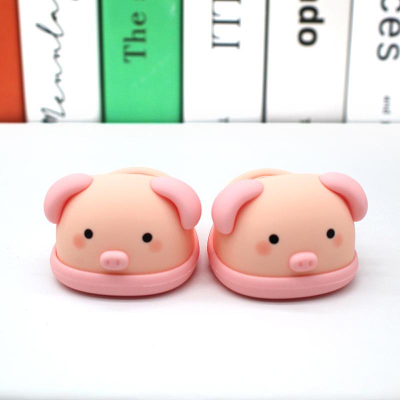 

Cartoon Rubber Slippers For Mini Labubu 17Cm Vinyl Dolls Macaron Style Casual Sandals Cute Accessories Diy Decoration
