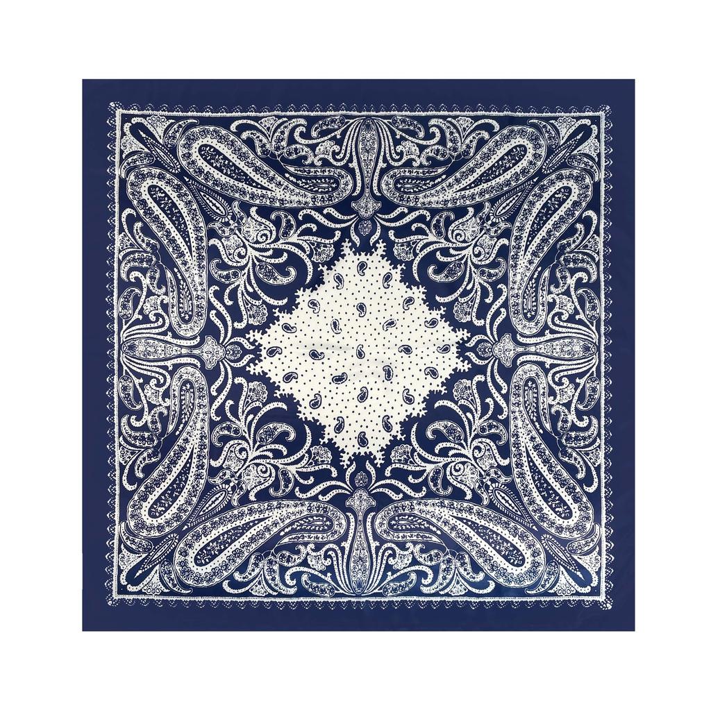 90cm Silk Scarf Ladies Large Square Scarf New Cashew Printed Turban Shawl Silk Scarf Silk Scarf Ladies Fashion