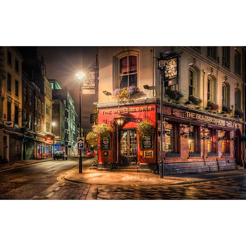 3D Wall Mural City Night View Wallpaper Bar Cafe Restaurant Backdrop Wall Decoration Fresco Papel De Parede 3D Paisagem
