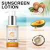 SPF60 Sunscreen Lotion with Coconut Oil & Shea Butter - Broad-Spectrum UV Protection -Lightweight & Non-Greasy, Daily Sun Protection For Skin,80ml