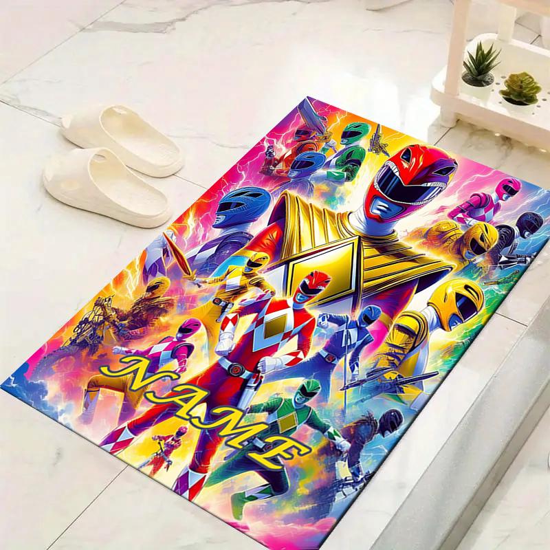 Custom 1Pc Power Rangers Heroic Battle Rug Office Carpet Indoor Outdoor Entrance Doormat Nonslip Soft And Comfortable Living Room D2915218