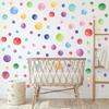 Colorful Polka Dots Wall Stickers for Kids Room Bedroom Nursery Classroom Playroom Backdrop Decoration