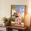 DIY Diamond Painting Bath Surfing Cross Stitch Kit Mosaic Art Diamond Painting Full Circle Diamond Home Decoration
