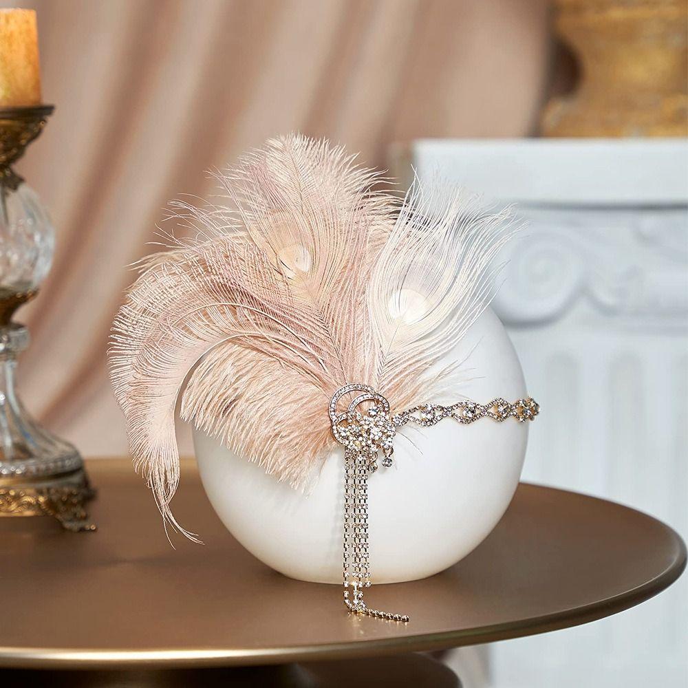 Crystal Cosplay Dress Headwear Vintage 1920s Hair Accessories  Stage Performance