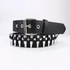 American Fashion Bullet Inlaid Belt with Female Personality Punk Decorative Pants