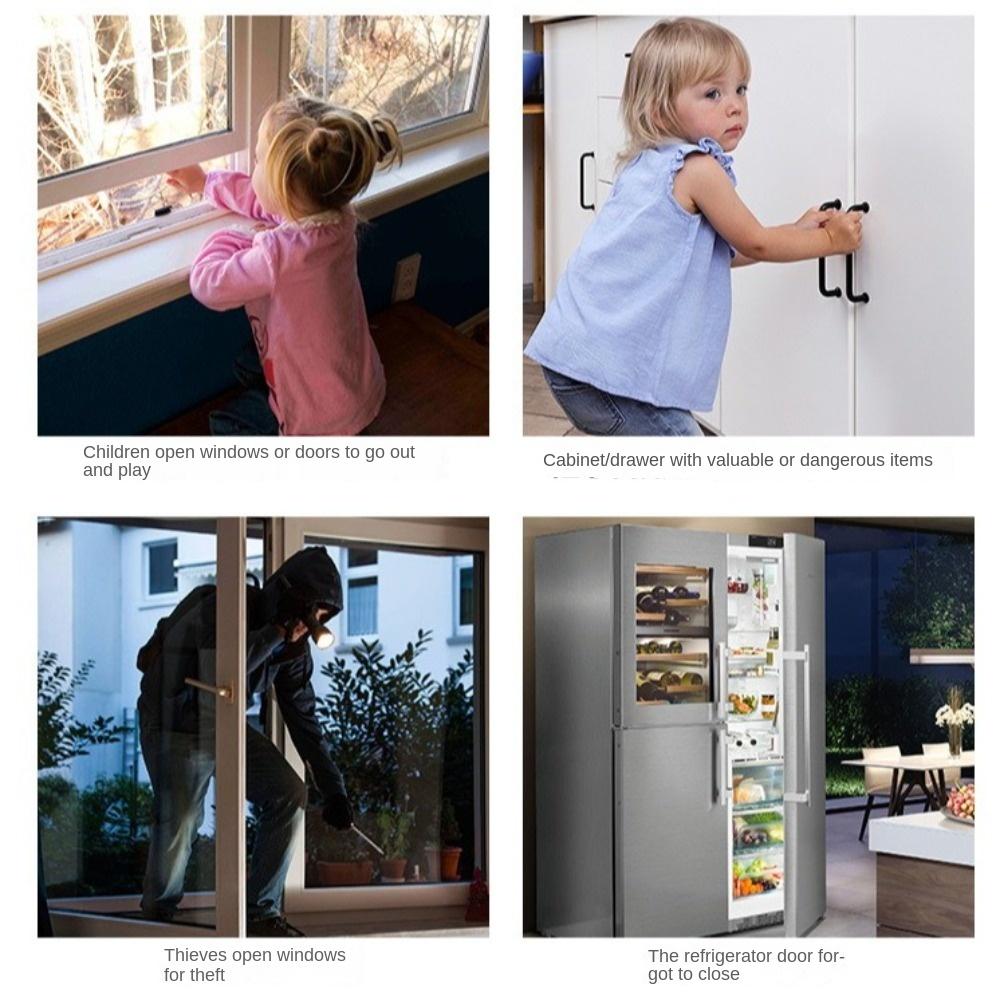 Convenient Door Window Sensor Alarm Fashionable Magnetic Burglar Alarm Door Opening Sensor Bedroom