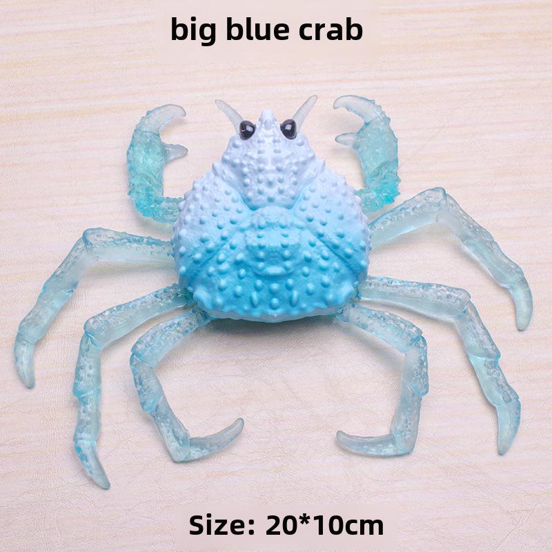 Underwater Marine Animal Stretchable Toys: Soft Gel Octopus & Crab Model for Kids