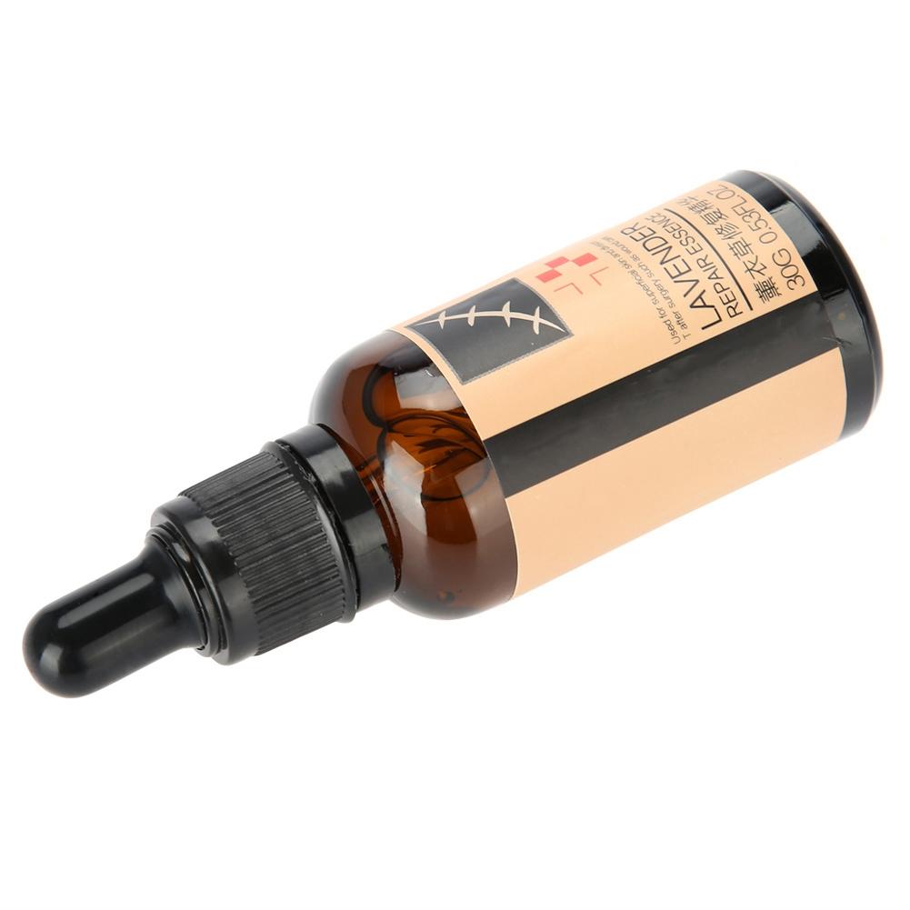 Lavendel-Narben-Akne-Reparatur-Essenz, Dehnungsstreifen-Behandlungs-Essenz, Hautreparaturflüssigkeit