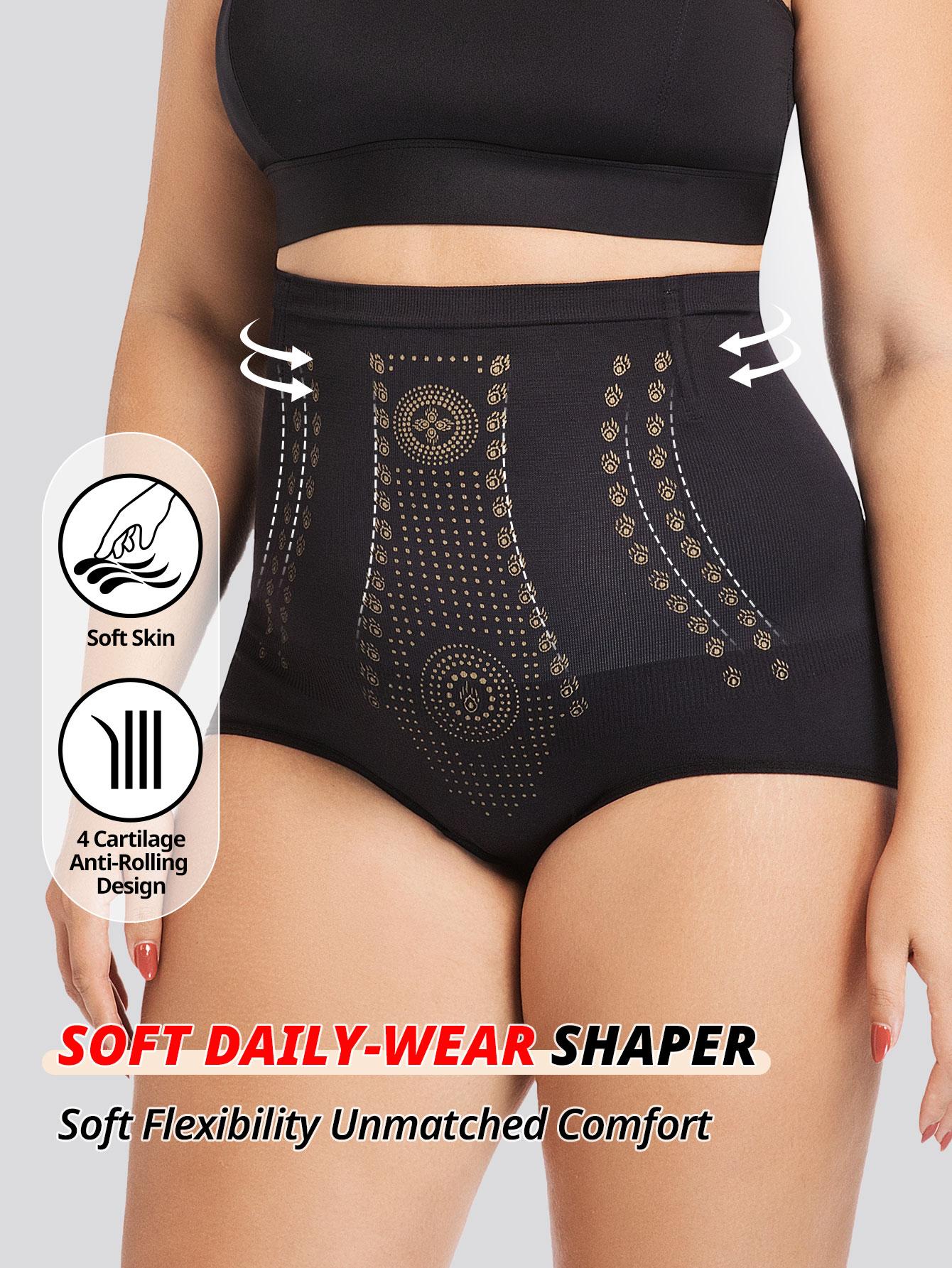 

Трусики для похудения живота больших размеров с высокой талией, утягивающее бесшовное послеродовое белье, женское нижнее белье, трусики для подтяжки ягодиц 3XL