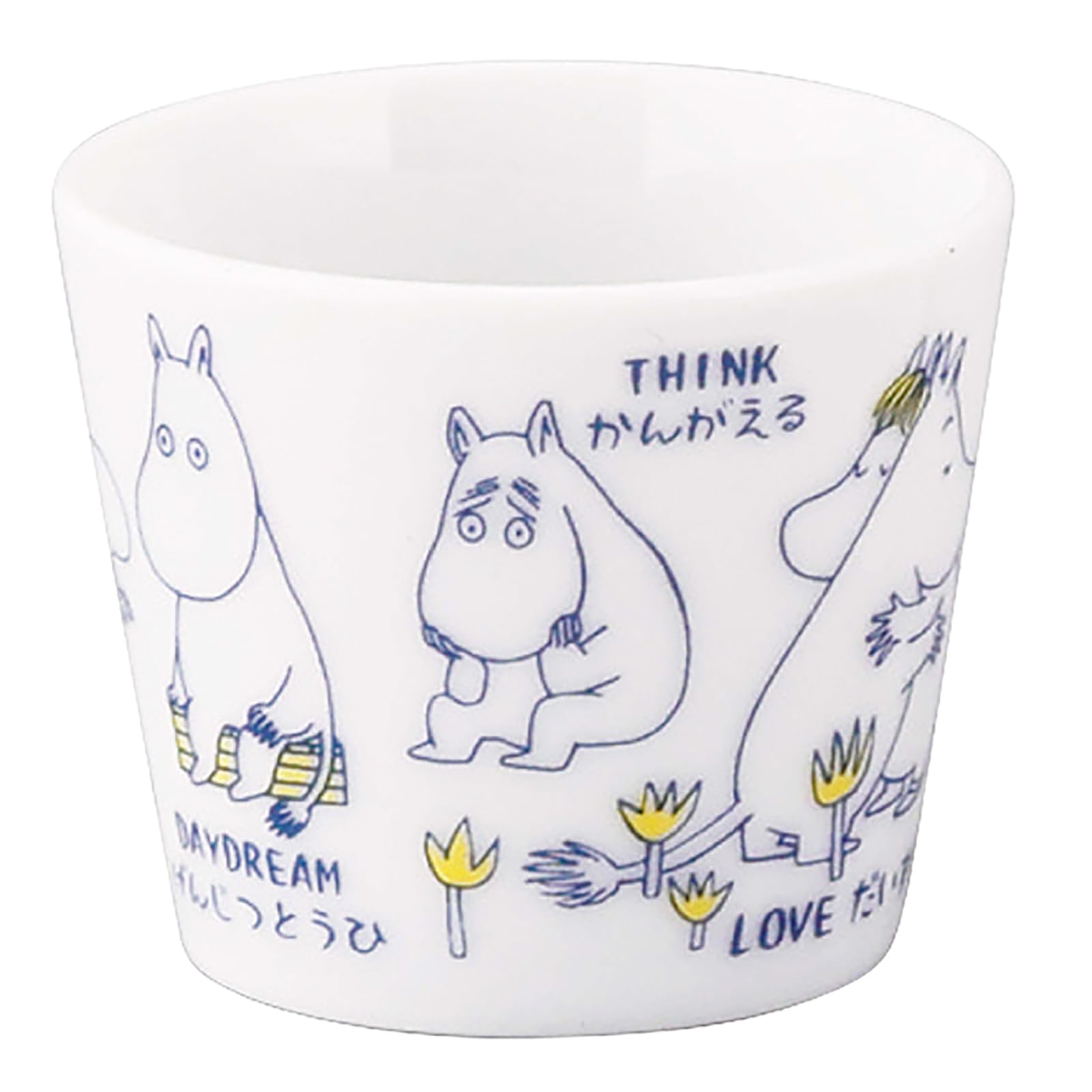 MOOMIN Sake Microwave Made in AREKORE White (Moomin) Cup, 50ml, Safe, Ceramic/Porcelain, Japan, MM14001-349 белый